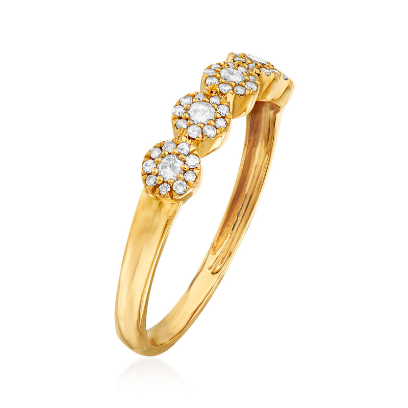 .25 ct. t.w. Diamond Circle Ring in 14kt Yellow Gold image number 2