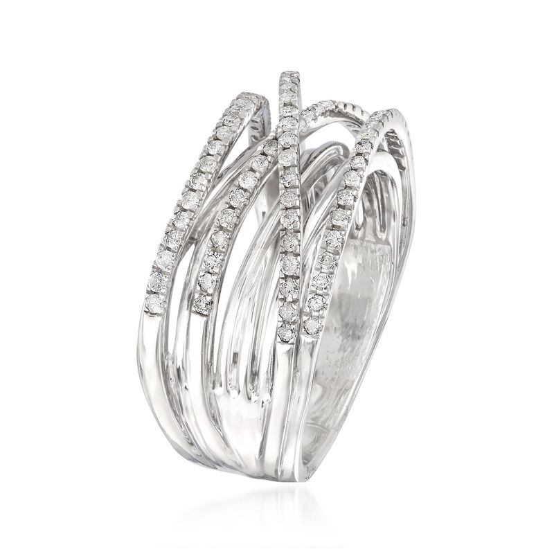 .50 ct. t.w. Diamond Highway Ring in Sterling Silver image number 2