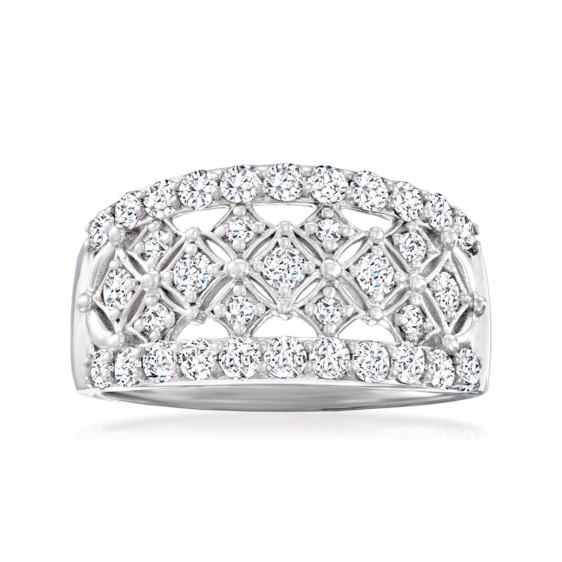 1.00 ct. t.w. Diamond Checkered Ring in 14kt White Gold image number 0
