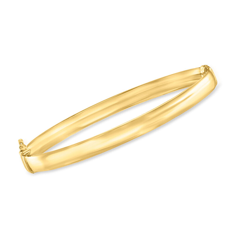 Italian 18kt Yellow Gold Bangle Bracelet image number 0