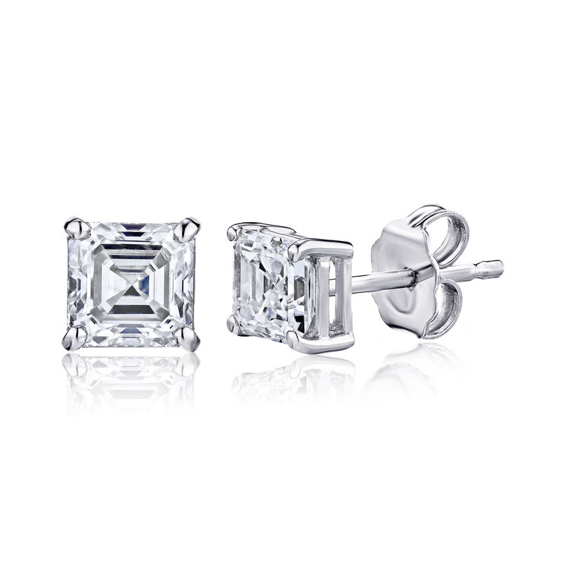 .96 ct. t.w. Certified Diamond Stud Earrings in Platinum image number 1