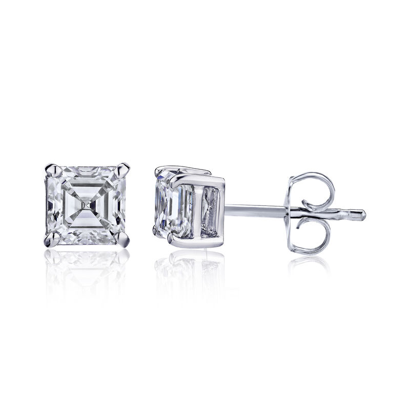 1.40 ct. t.w. Diamond Stud Earrings in 14kt White Gold image number 2