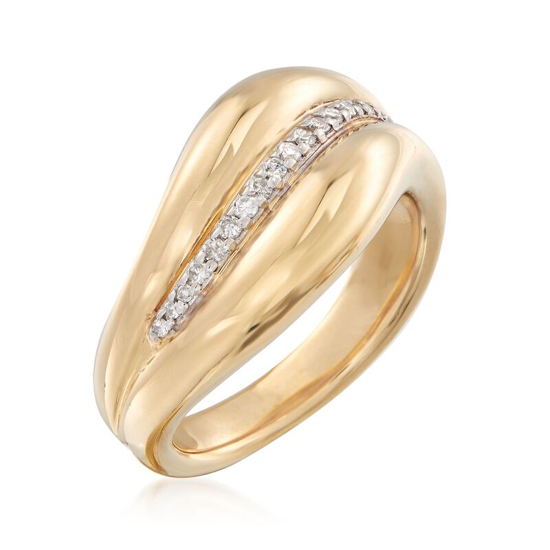 .12 ct. t.w. Diamond Center Ring in 14kt Yellow Gold image number 2