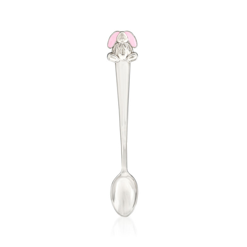 Infant Feeding Spoon - "Gingham Bunny" Baby Flatware by Reed & Barton image number 0