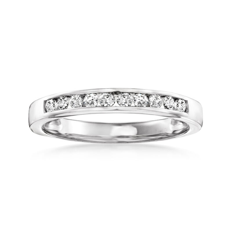 .25 ct. t.w. Channel-Set Diamond Wedding Band in 14kt White Gold image number 0