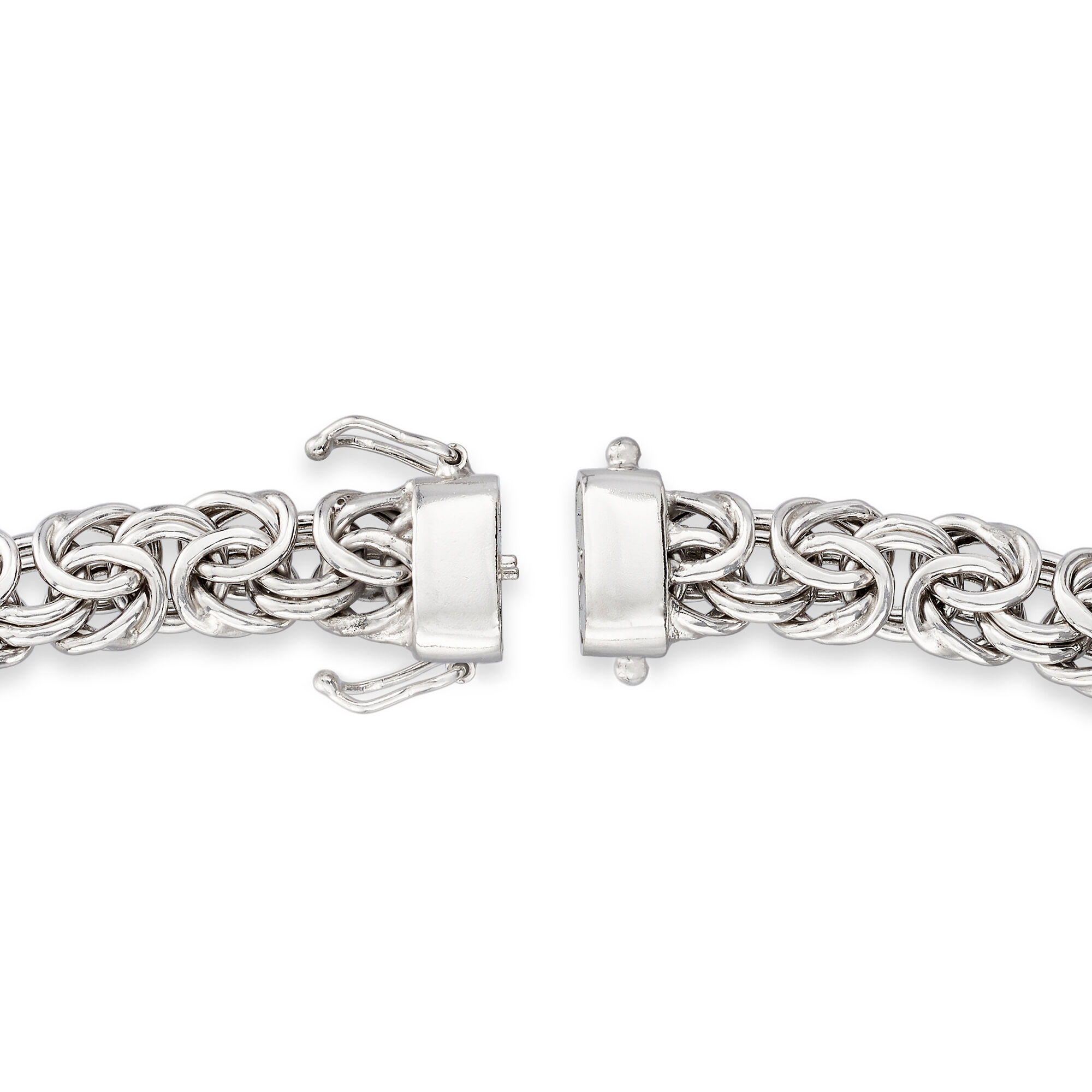 Sterling Silver Byzantine Bracelet with Magnetic Clasp | Ross Simons