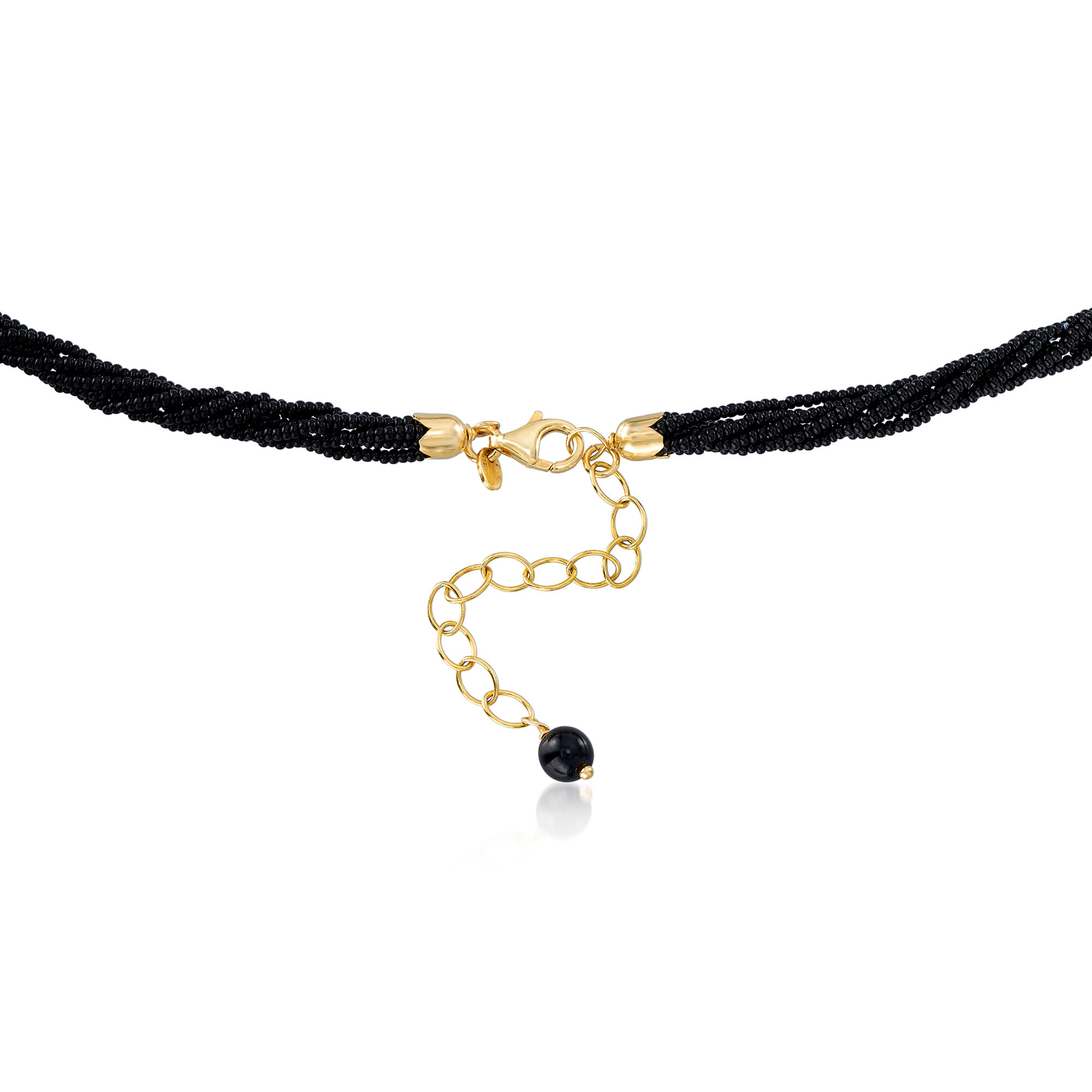 Italian Leopard-Print Murano Glass Pendant Necklace with 18kt Gold