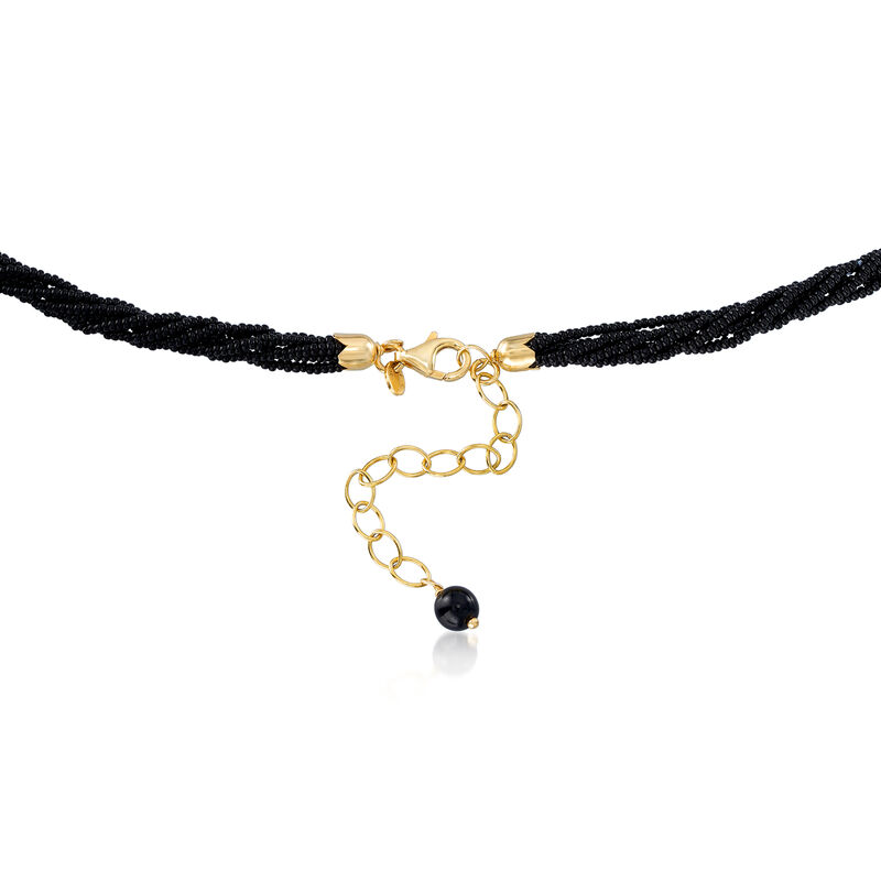 Italian Leopard-Print Murano Glass Pendant Necklace with 18kt Gold Over Sterling image number 2