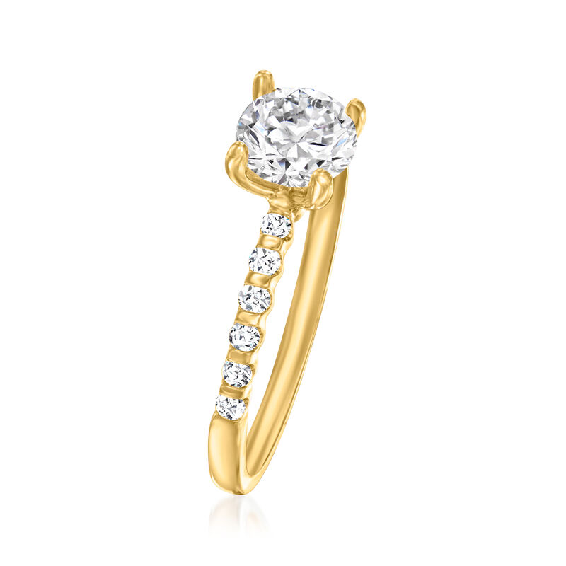 .19 ct. t.w. Diamond Engagement Ring Setting in 14kt Yellow Gold image number 2