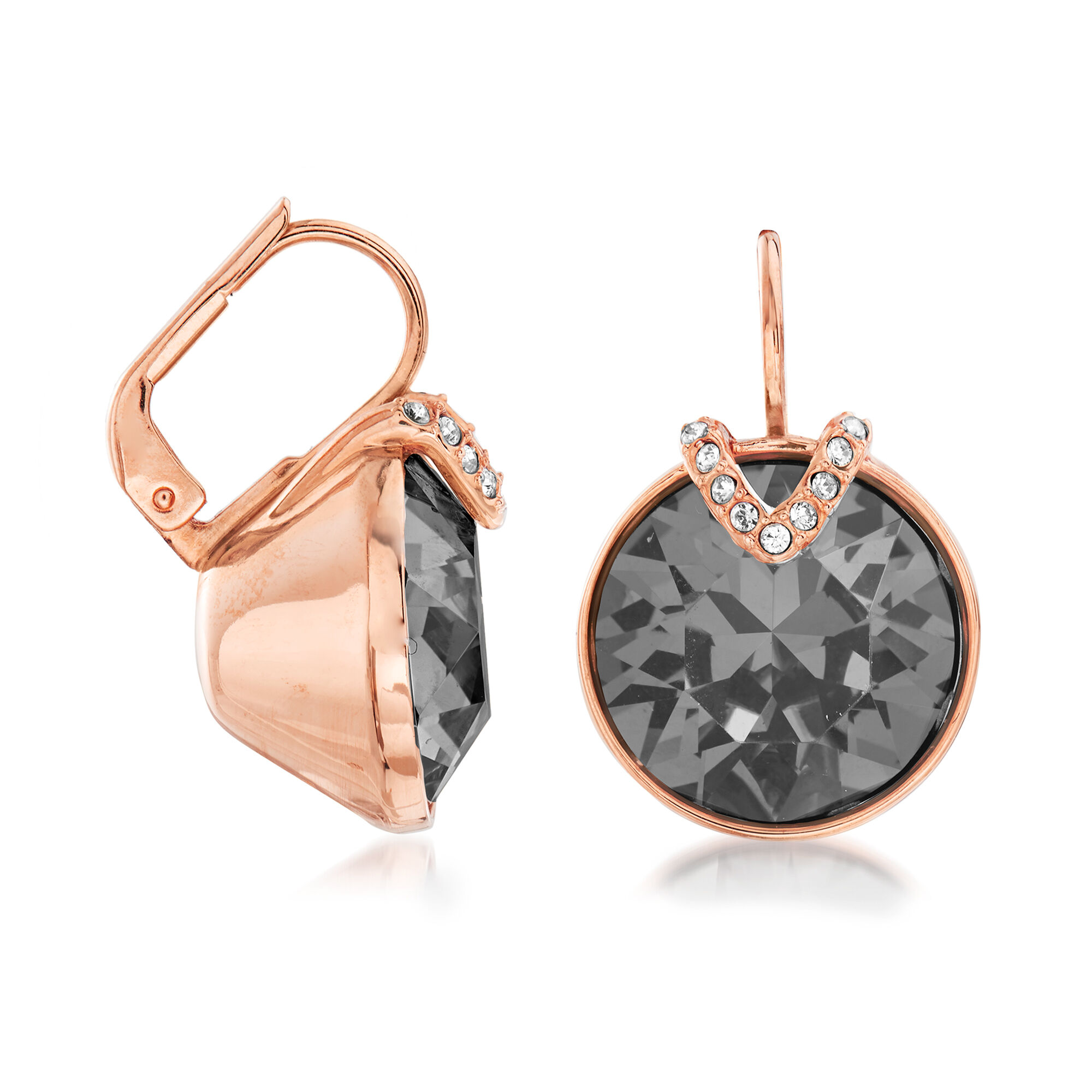 Swarovski bella earrings gray hotsell