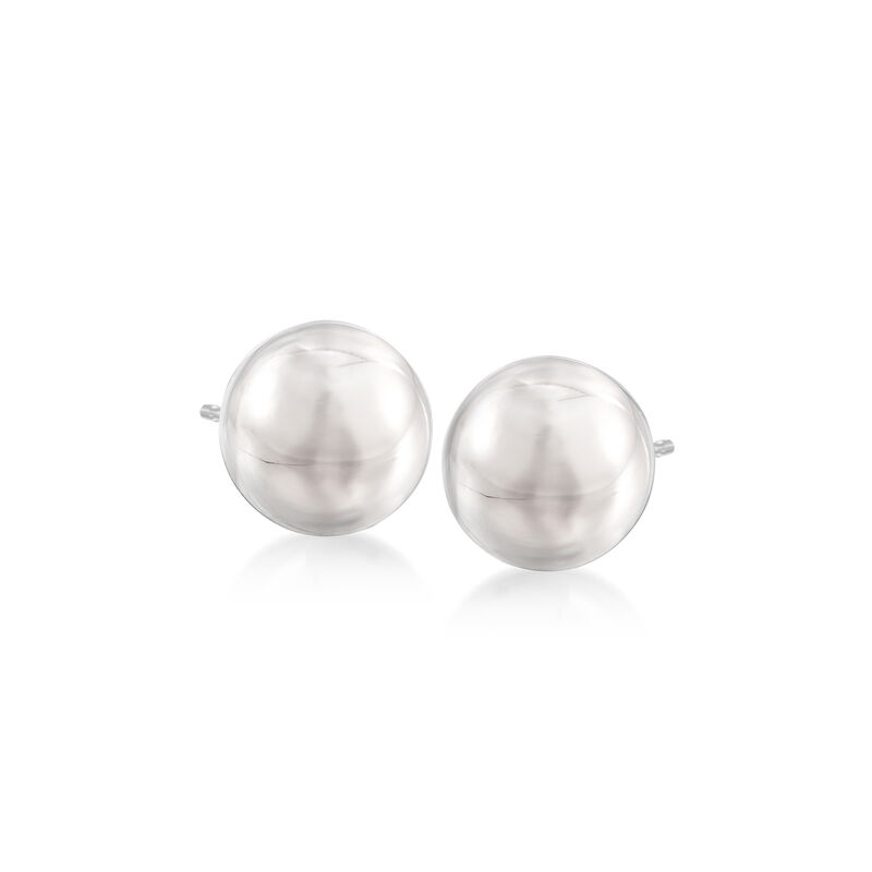 C. 1990 Vintage Tiffany Jewelry Sterling Silver Ball Earrings image number 0