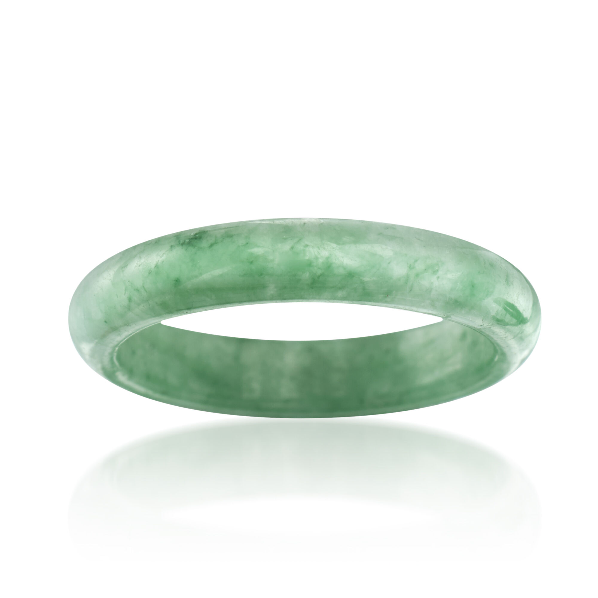 Multicolored Jade Jewelry Set: Seven Interchangeable Bands