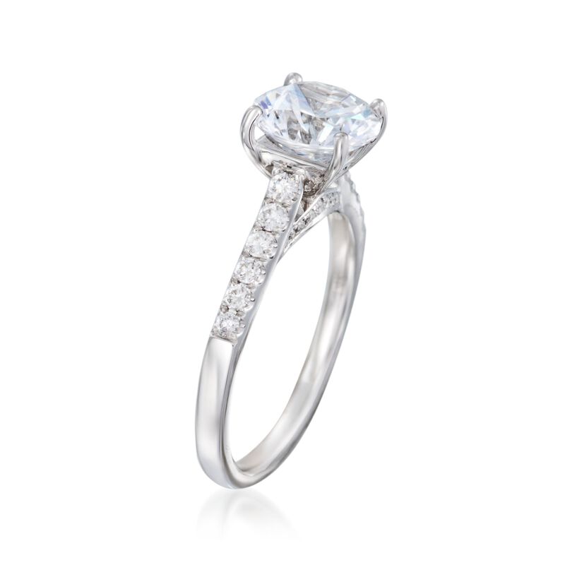 .29 ct. t.w. Diamond Engagement Ring Setting in 14kt White Gold image number 1