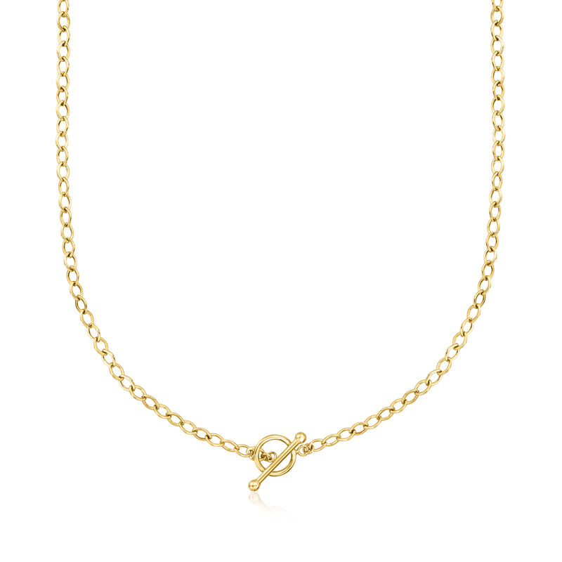 10kt Yellow Gold Toggle Necklace image number 0