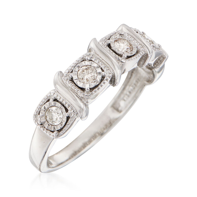 .25 ct. t.w. Diamond Five-Stone Ring in 14kt White Gold image number 2