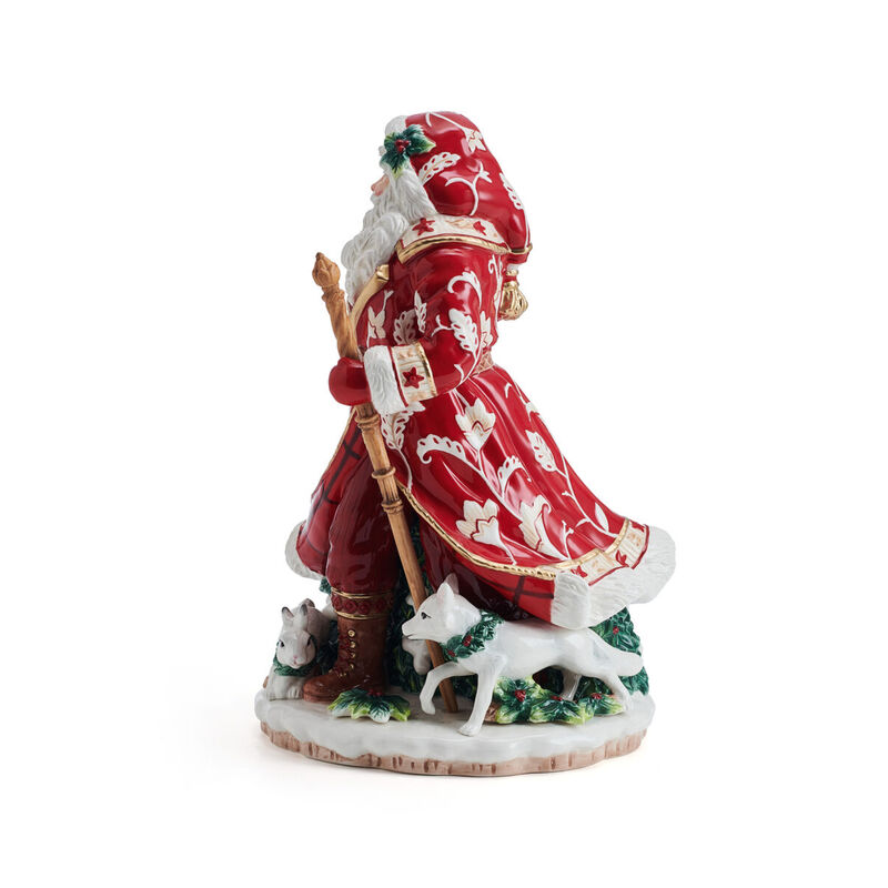 Fitz and Floyd Town and Country Santa Earthenware Figurine image number 1
