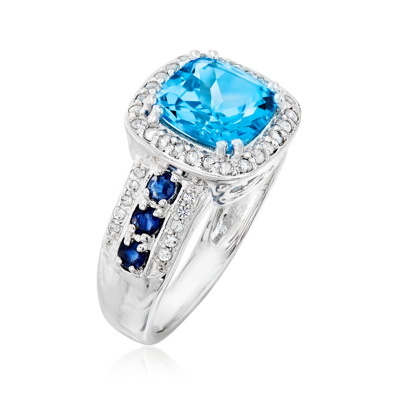3.50 ct. t.w. Multi-Gemstone Ring in Sterling Silver image number 2
