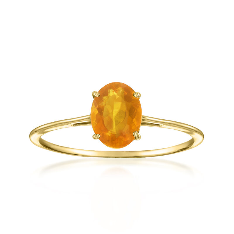 Fire Opal Ring in 14kt Yellow Gold image number 0