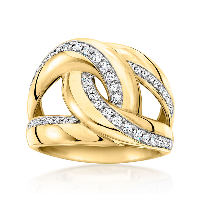 .50 ct. t.w. Diamond Interlocking Ring in 18kt Yellow Gold image number 0