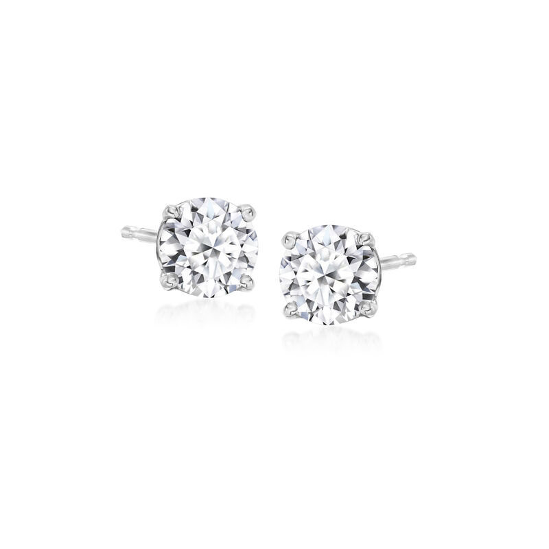 1.00 ct. t.w. Lab-Grown Diamond Stud Earrings in Sterling Silver  image number 0