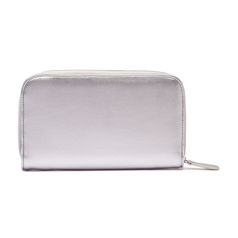 Brouk & Co. "Croft Avenue - Luna" Silver Faux Leather Travel Jewelry Wallet image number 0