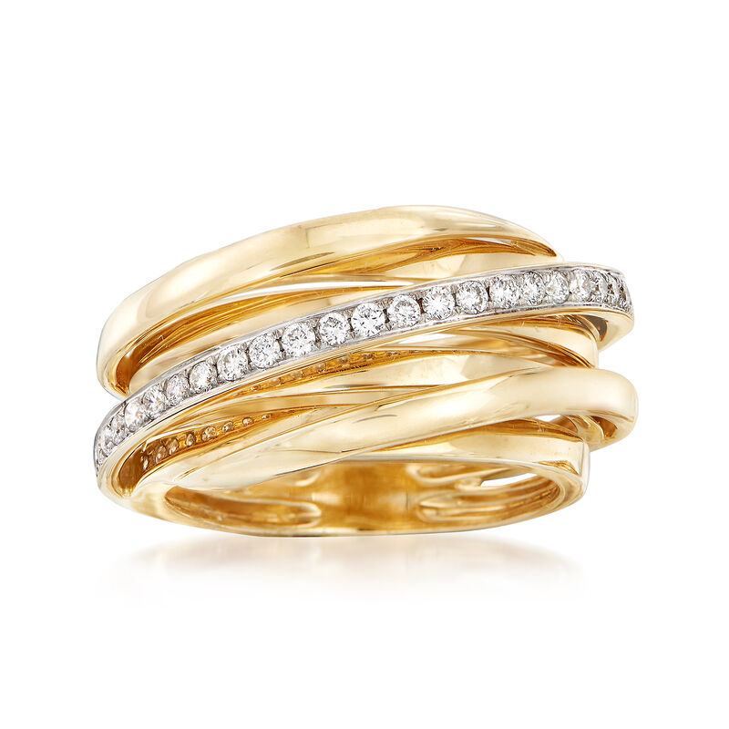 .25 ct. t.w. Diamond Stripe Ring in 14kt Yellow Gold image number 0