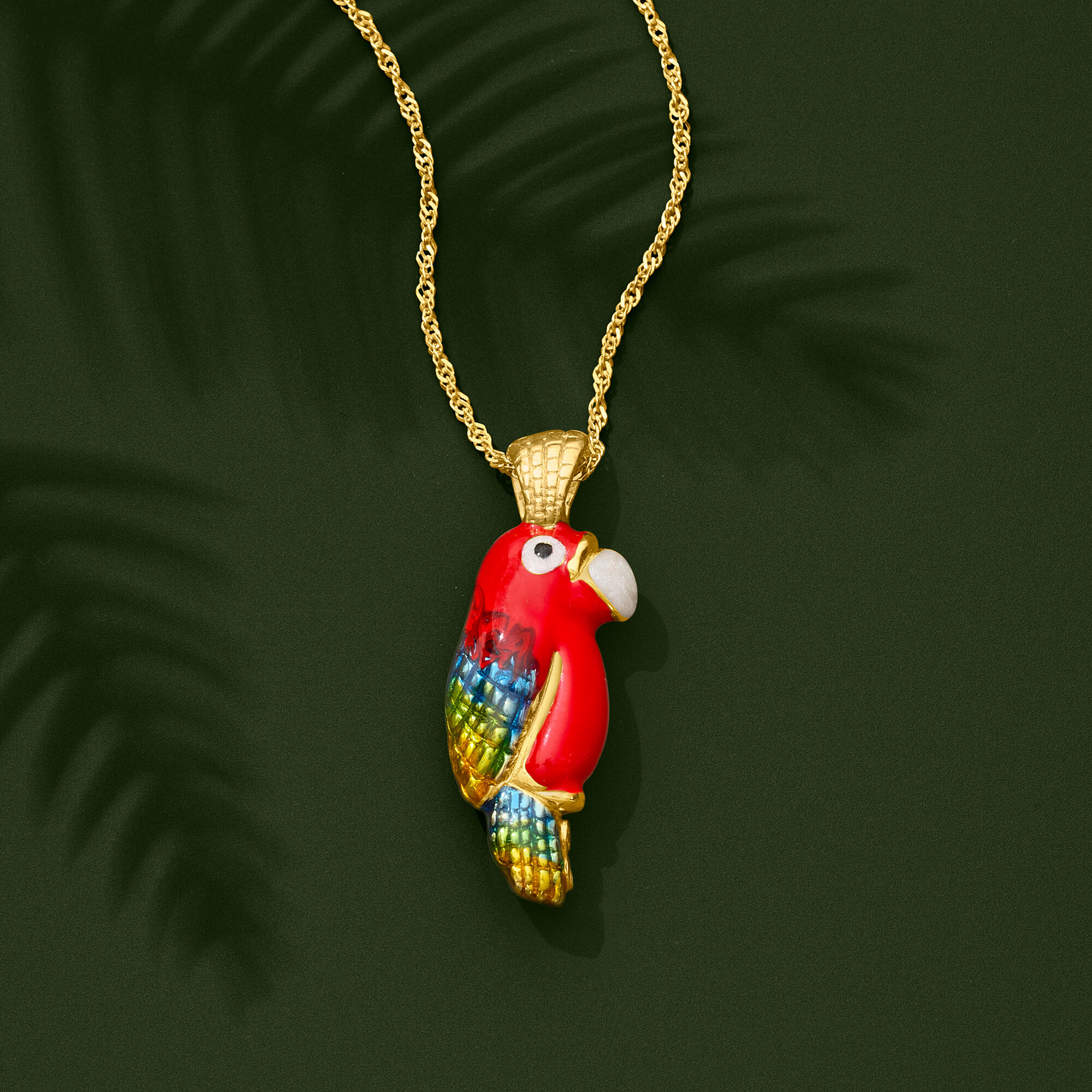 Parrot jewelry pendant top