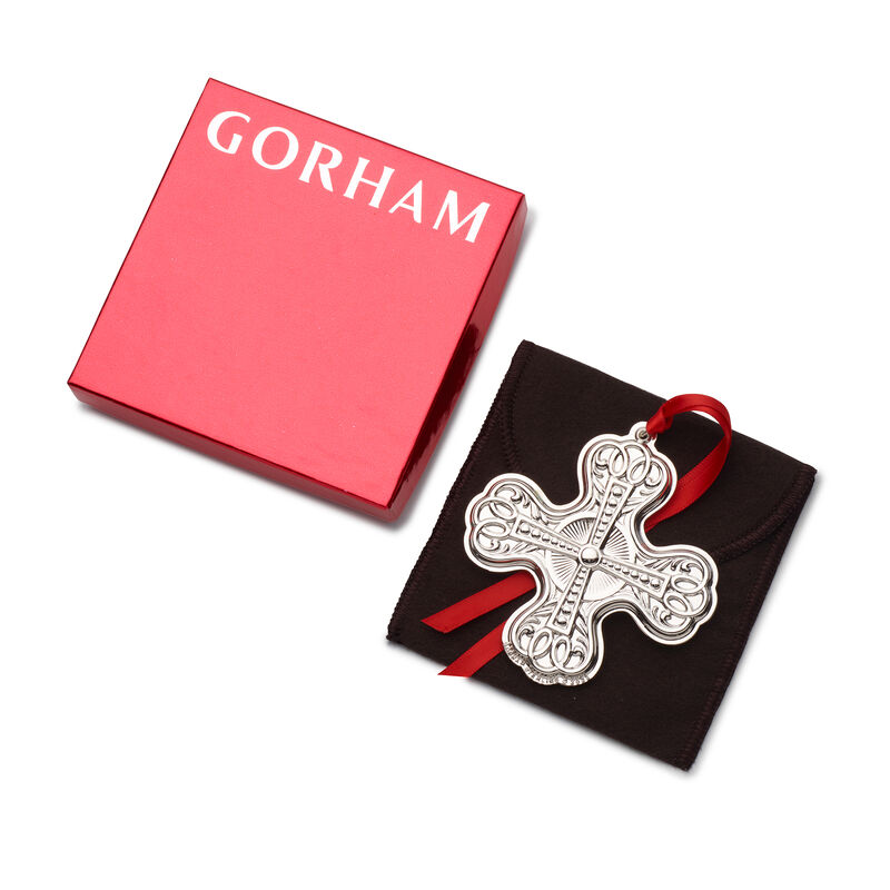 Gorham 2022 Annual Sterling Silver Cross Ornament - 9th Edition image number 3
