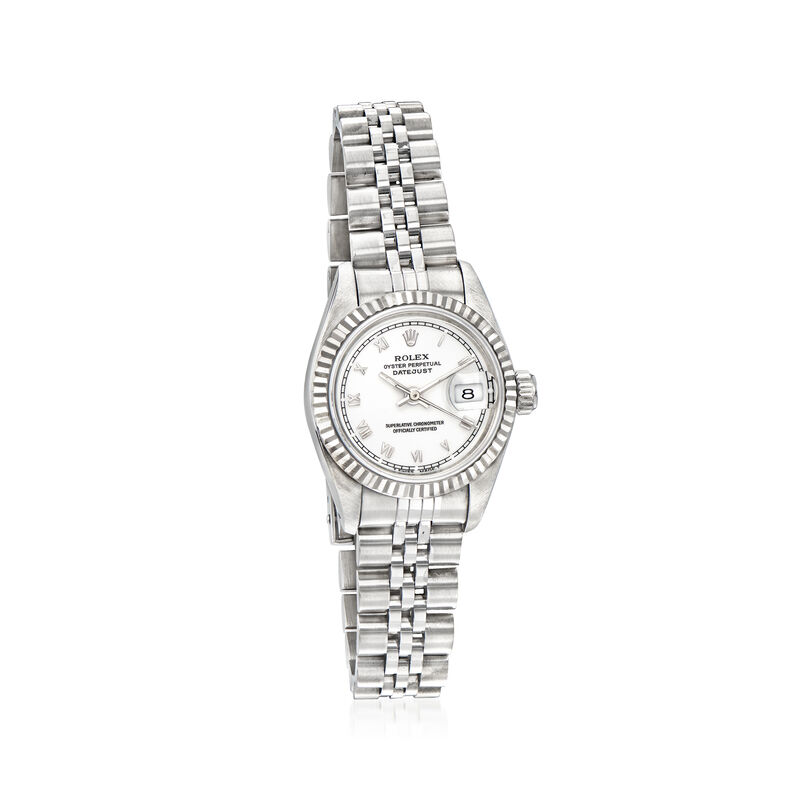 Pre-Owned Rolex Datejust Women's 26mm Automatic Stainless Steel and 18kt White Gold Watch  image number 0