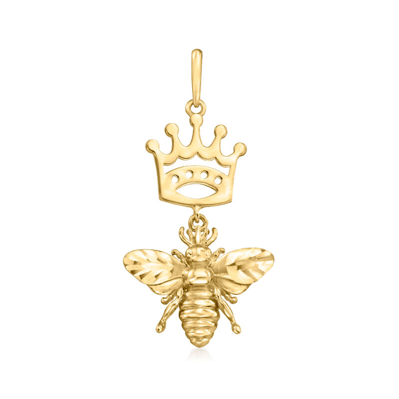 14kt Yellow Gold Queen Bee Pendant image number 0