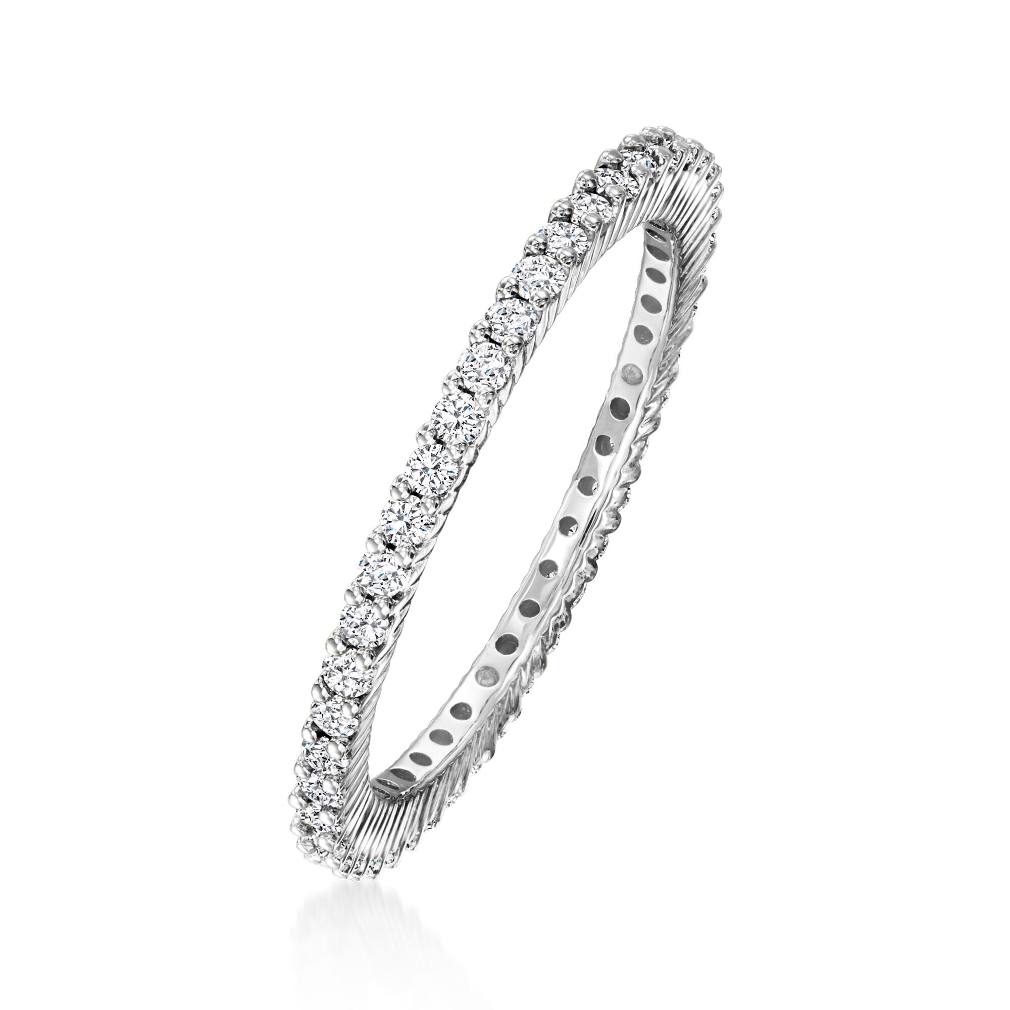 ☆riize アントン☆【TEE RING JAY】☆White Eternity Rin.g☆ Keyzar · 4ct Round Channel Eternity