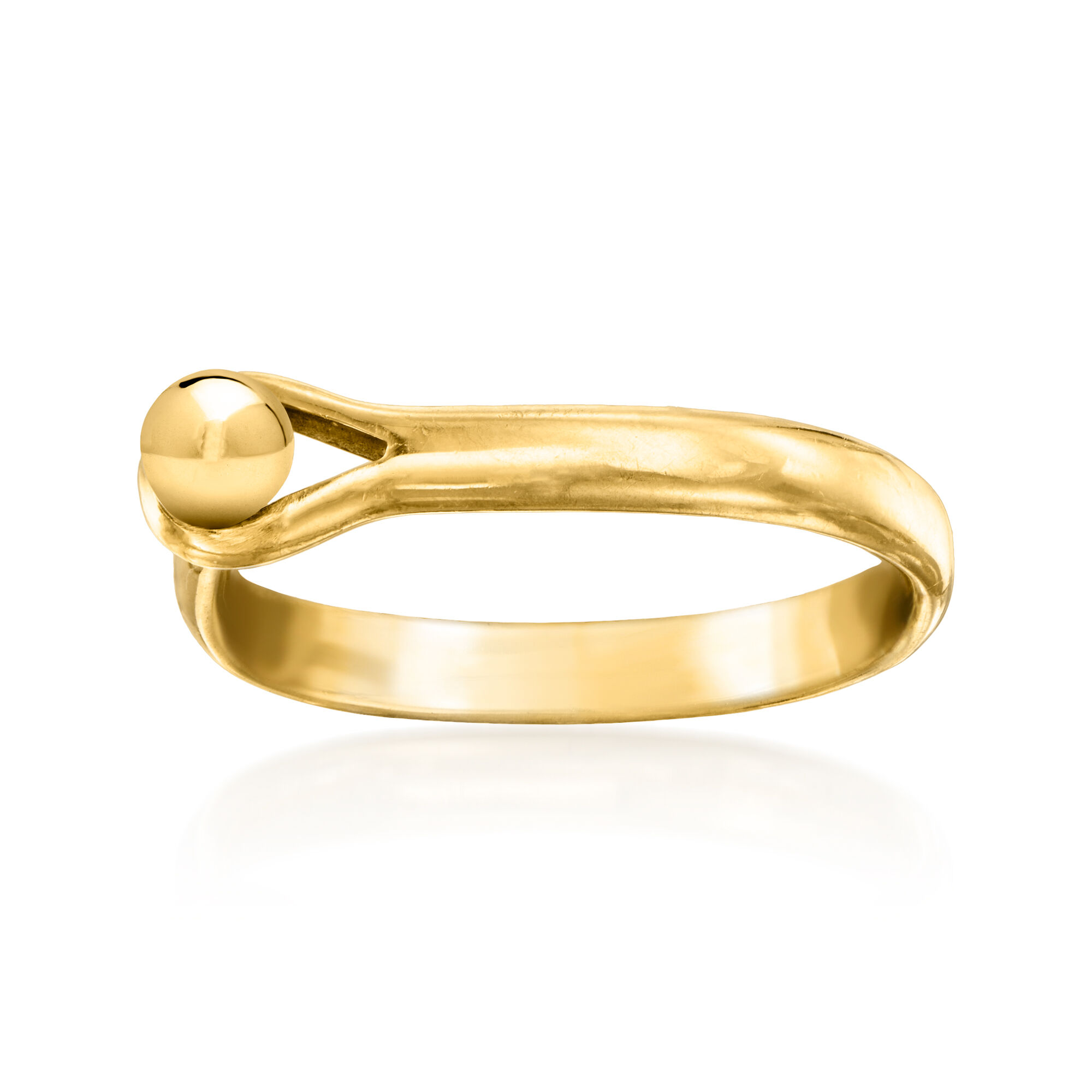 C. 1980 Vintage Georg Jensen 18kt Yellow Gold Knot Ring | Ross Simons