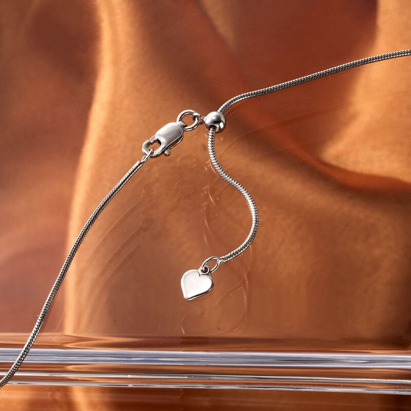 Diamond-cut Snake Chain 1mm Sterling Silver Necklace Diamond-cut Snake Chain 1mm Sterling Silver Necklace