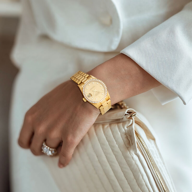 Pre-Owned Rolex Datejust Women's 31mm Automatic 18kt Yellow Gold Watch image number 1
