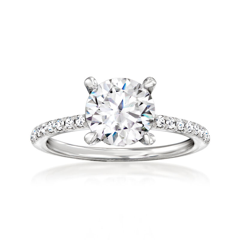 Gabriel Designs .32 ct. t.w. Diamond Engagement Ring Setting in 14kt White Gold image number 0