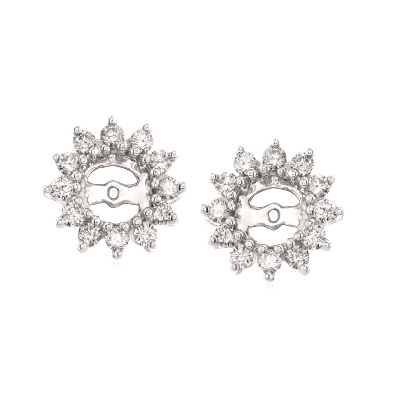 .50 ct. t.w. Diamond Earring Jackets in 14kt White Gold image number 2