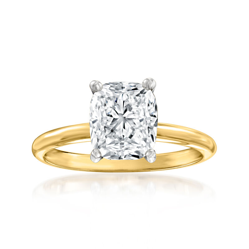 2.51 Carat Diamond Solitaire Ring in 14kt Yellow Gold image number 0
