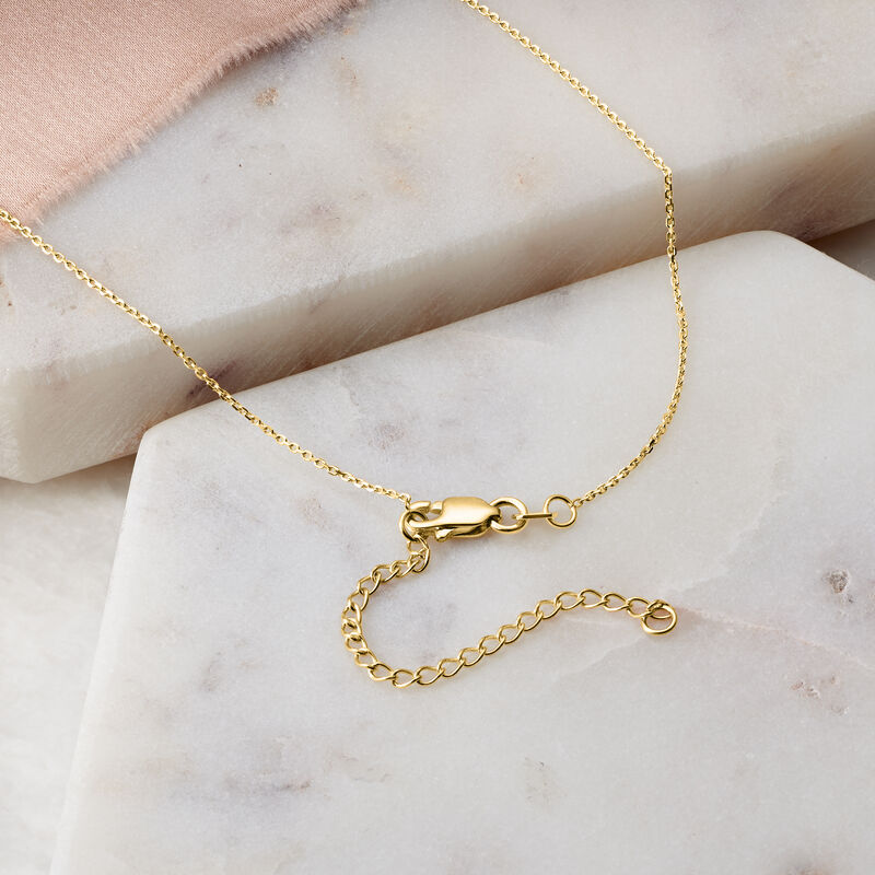 14kt Yellow Gold Personalized Petite Bar Necklace image number 3