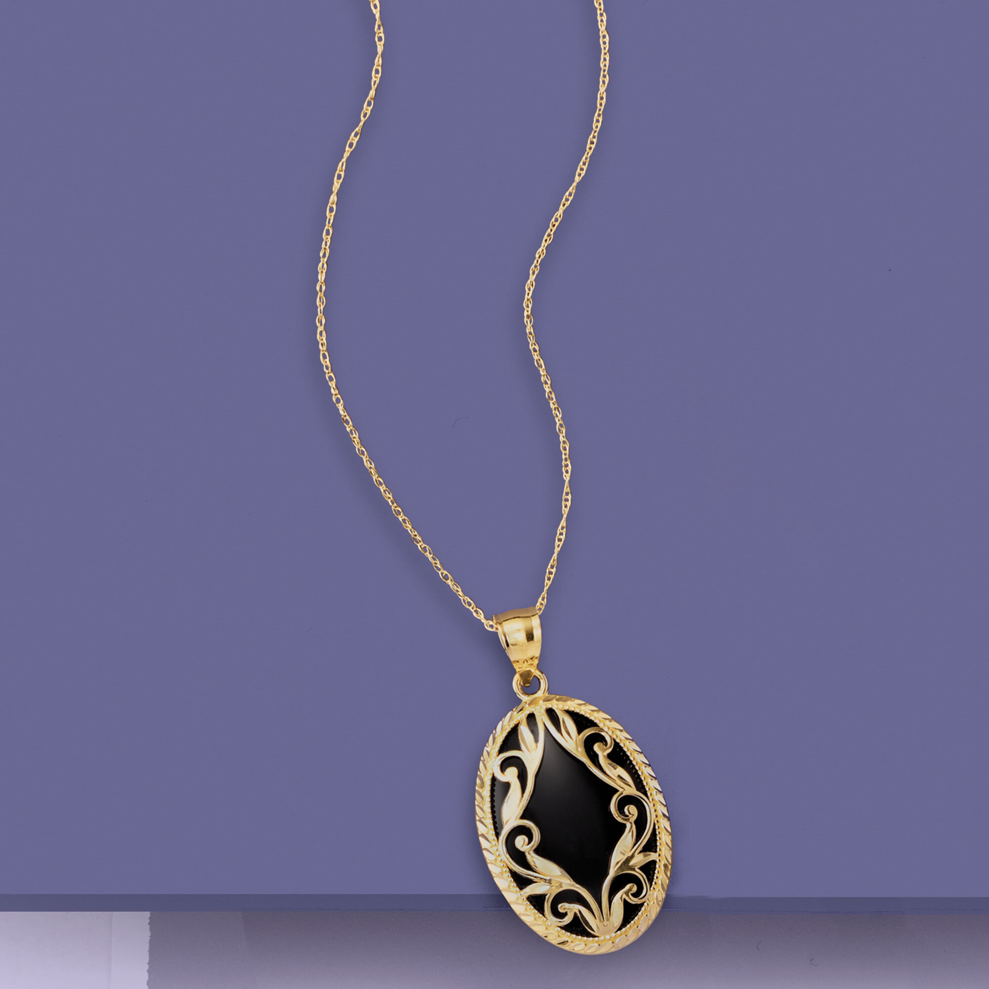 Gold and black pendant cheap