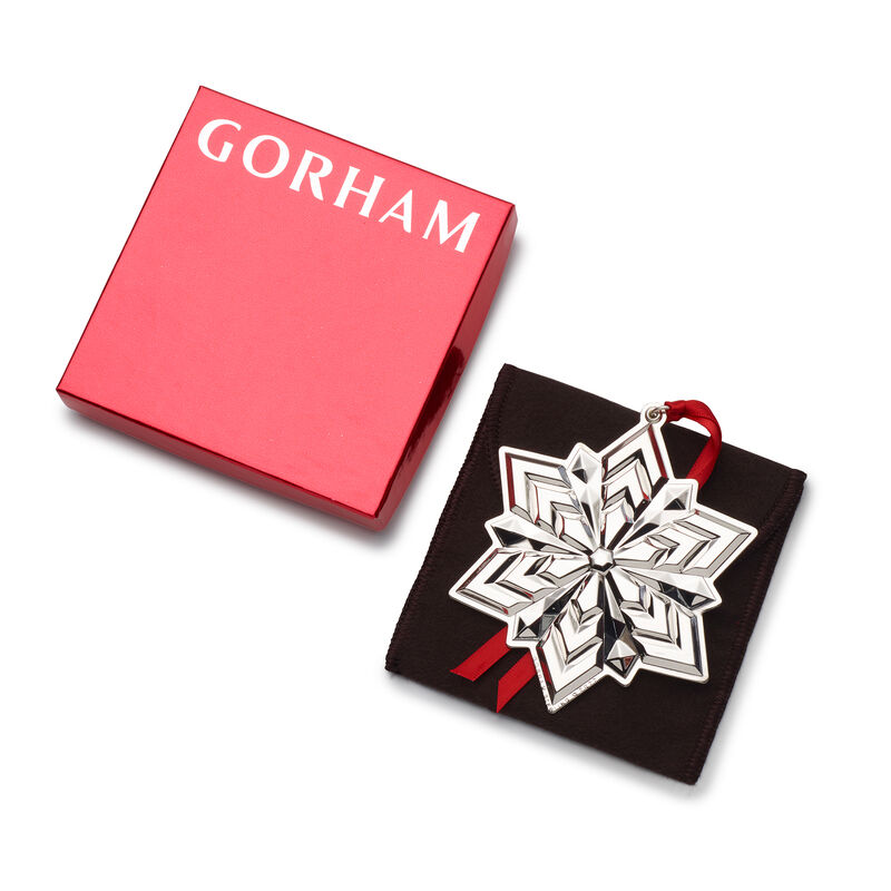 Gorham 2022 Annual Sterling Silver Snowflake Ornament - 53rd Edition image number 4