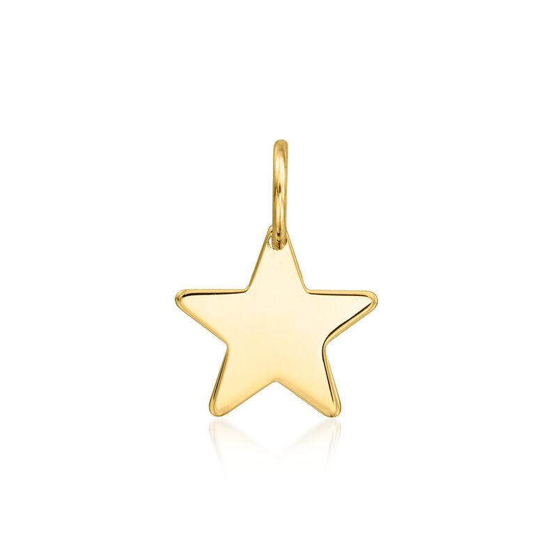 Italian 14kt Yellow Gold Star Charm image number 1