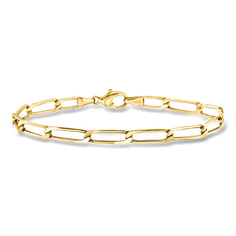 C. 1990 Vintage 14kt Yellow Gold Curb-Link Bracelet. 7.5" image number 0