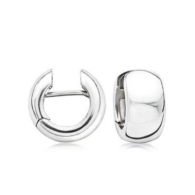 Italian Sterling Silver Huggie Hoop Earrings