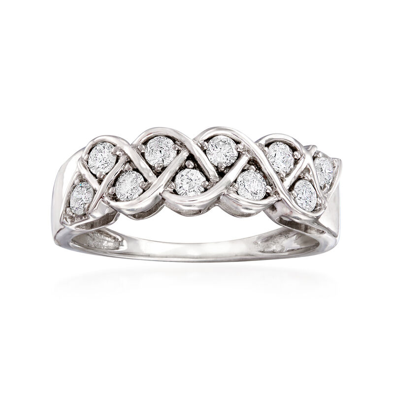 .50 ct. t.w. Diamond Twist Ring in 14kt White Gold image number 0