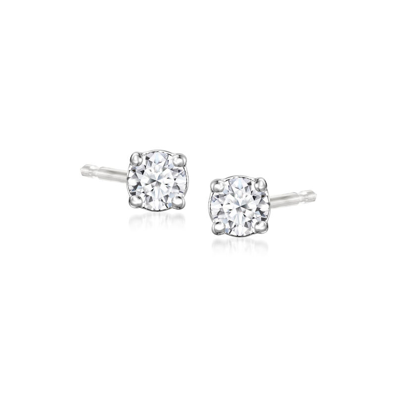 .15 ct. t.w. Lab-Grown Diamond Stud Earrings in Sterling Silver  image number 0