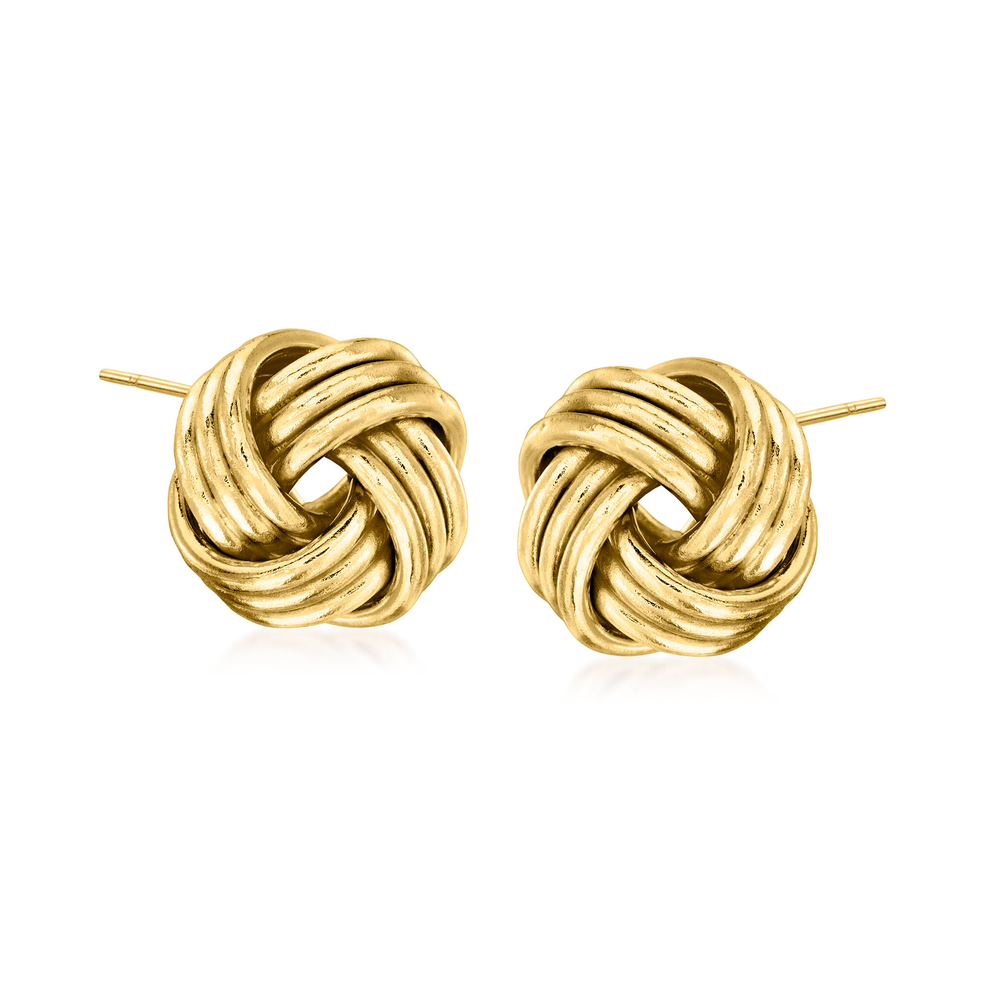 14kt Yellow Gold Love Knot Earrings | Ross Simons