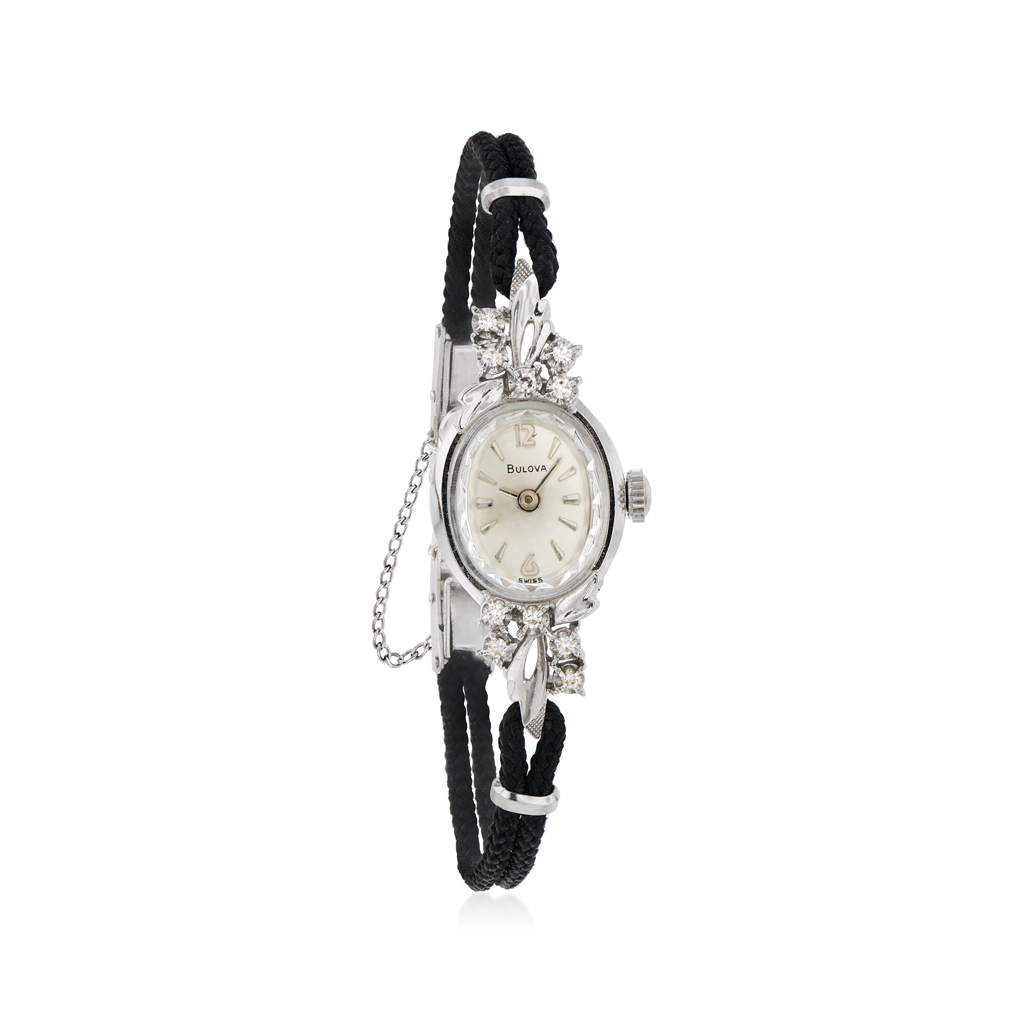 C. 1950 Vintage Bulova Women's 14mm Watch with .10 ct. t.w.