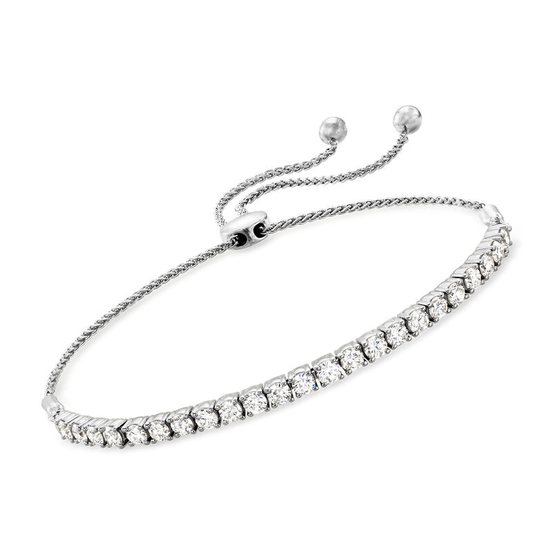 2.00 ct. t.w. Lab-Grown Diamond Bolo Bracelet in Sterling Silver  image number 0