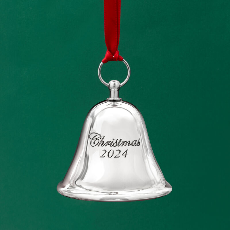 Gorham 2024 Annual Sterling Silver Christmas Bell Ornament - 5th Edition image number 1