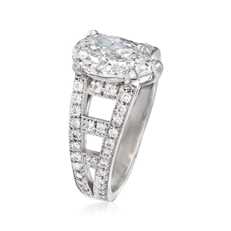 Majestic Collection 2.63 ct. t.w. Diamond Ring in 18kt White Gold image number 2